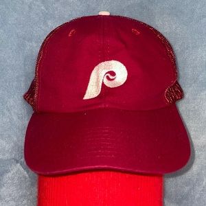 RARE ‘80s mesh Phillies OG trucker-style MLB snapback cap/EUC